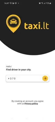 Taxi.LT android App screenshot 2